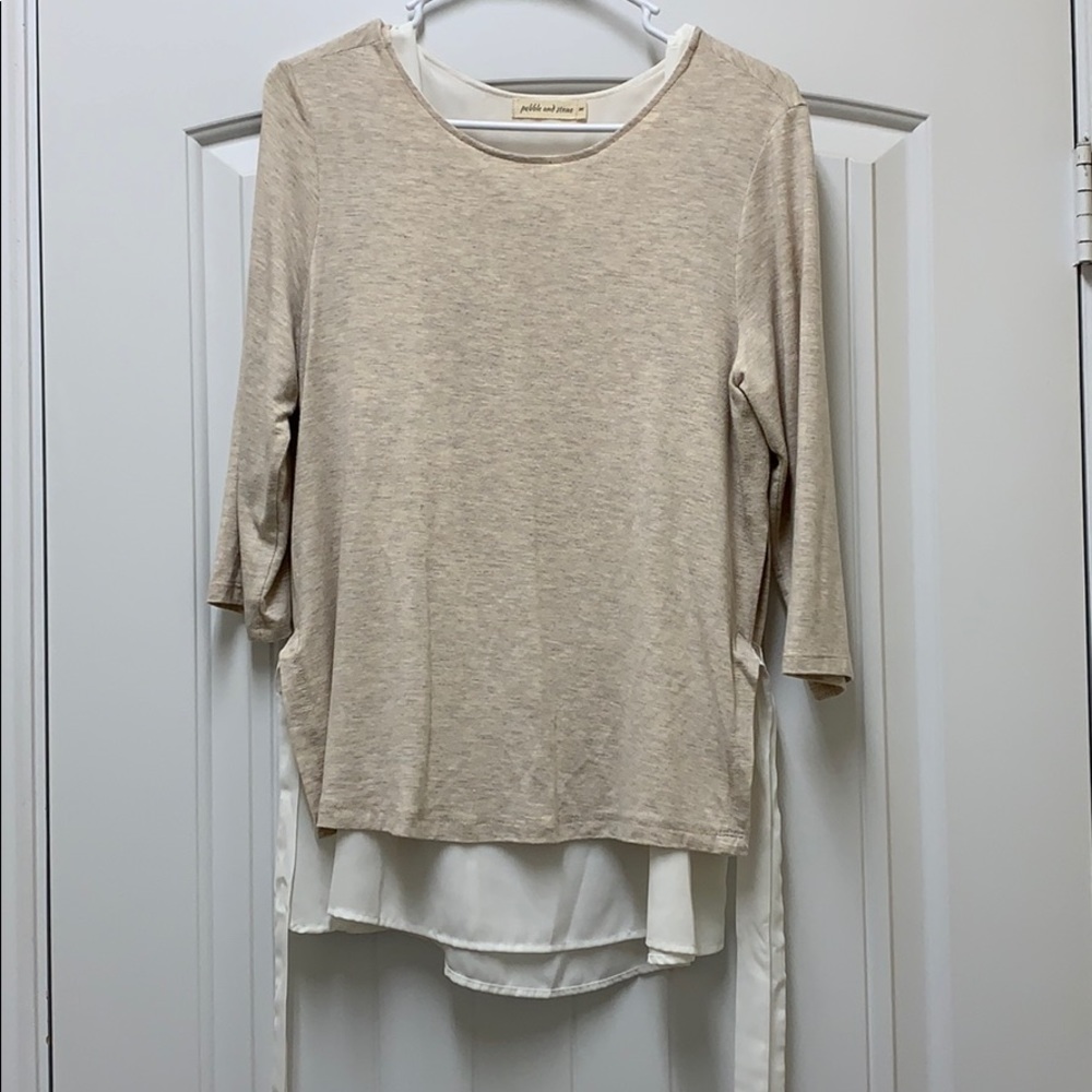 Pebble and Stone Long Sleeve Top